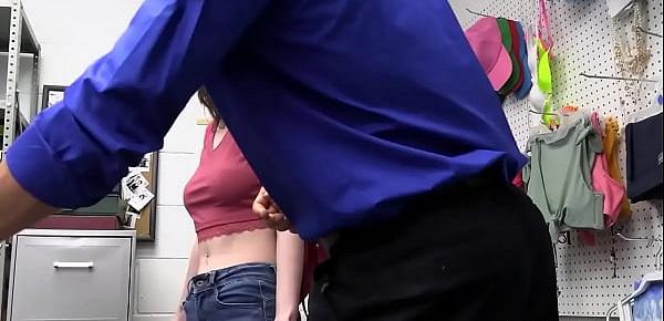 Busty teen thief is fucked by an officer